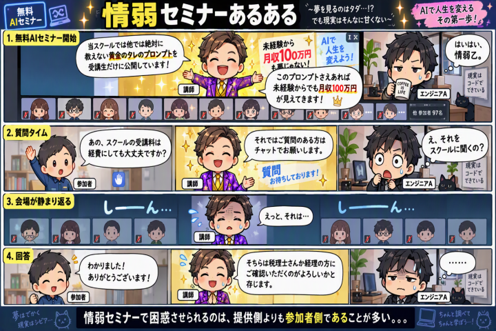 情弱セミナーあるある