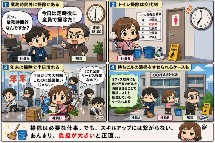 中小企業の掃除事情